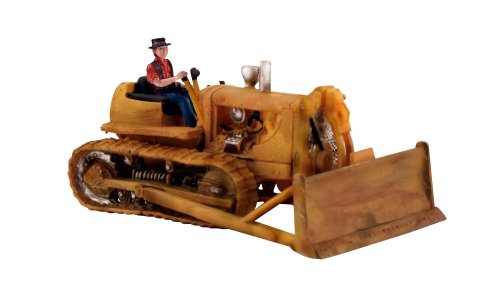 Woodland Scenics AS5562 Bulldozer Arbeitsmaschine Strassenbau Figur Autoscene Dewie's Dozer für Spur H0 HO 1:87 von Woodland Scenics