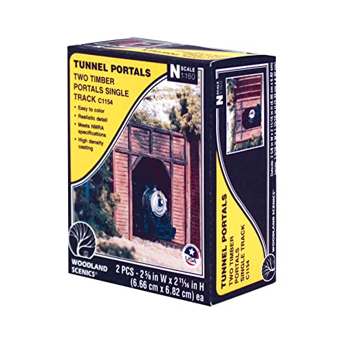 Woodland Scenics C1154 Tunnelportal Tunneleinfahrt Holzbalken eingleisig Spur N 1:160 Timber Tunnel Portal 2 Stück selbst anmalen Woodland Scenics C1154 Tunnelportal Tunneleinfahrt Holzbalken eingleisig Spur N 1:160 Timber Tunnel Portal 2 Stück selbst anmalen von Woodland Scenics