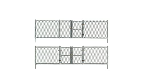 Woodland Scenics Maschendrahtzaun Industriezaun Werksgeländezaun Spur O 0 1:45, TOYS_AND_GAMES, Metall, Handbetrieben, Indoor, 48 cm, Tore, detaillierte Scharniere und Pflanzstifte, All Ages von Woodland Scenics