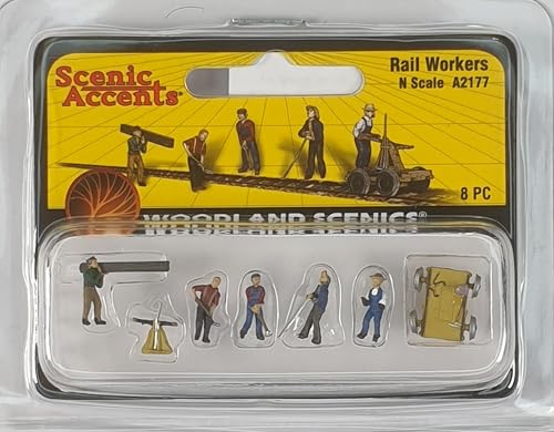 Woodland Scenics WA2177 Gleisarbeiter mit Draisine Handhebelwagen Figuren Spur N 1:160 Track Rail Workers A2177 Woodland Scenics WA2177 Gleisarbeiter mit Draisine Handhebelwagen Figuren Spur N 1:160 Track Rail Workers A2177 von Woodland Scenics