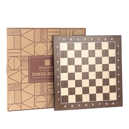 Woodronic 40,6 cm Schachbrett, Cassia Siamea und Ahornholz Turnier-Schachbrett mit 4,1 cm großen Quadraten, ideales Geschenk für professionelle Schachspieler Woodronic 40,6 cm Schachbrett, Cassia Siamea und Ahornholz Turnier-Schachbrett mit 4,1 cm großen Quadraten, ideales Geschenk für professionelle Schachspieler von Woodronic