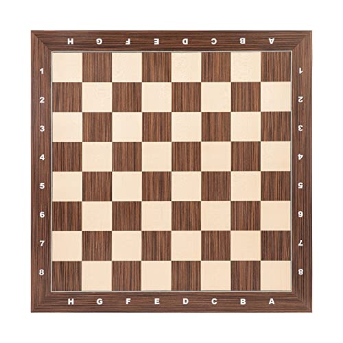 Woodronic 48,3 cm professionelles Holz-Schachbrett, Turnier-Schachbrett mit 5,1 cm großen Quadraten, ideales Geschenk für Schachspieler Woodronic 48,3 cm professionelles Holz-Schachbrett, Turnier-Schachbrett mit 5,1 cm großen Quadraten, ideales Geschenk für Schachspieler von Woodronic