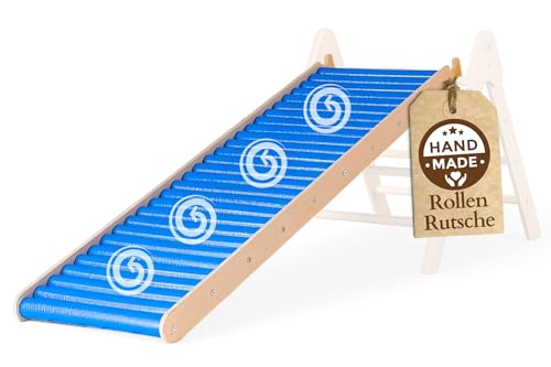 WoodsCraft Rutsche Outdoor & Indoor Rutsche für Kletterdreieck, Sprossenwand Kinderzimmer | Kinderrutsche-Rollenrutsche: viele Sinneserfahrungen | Kinder & Baby Rutsche für den Garten WoodsCraft Rutsche Outdoor & Indoor Rutsche für Kletterdreieck, Sprossenwand Kinderzimmer | Kinderrutsche-Rollenrutsche: viele Sinneserfahrungen | Kinder & Baby Rutsche für den Garten von WoodsCraft