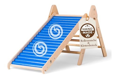 WoodsCraft Rutsche Outdoor & Indoor Rutsche mit Kletterdreieck | Kinderrutsche-Rollenrutsche: viele Sinneserfahrungen | Rutsche für den Garten & Pikler Dreieck: Klettern Kinder & Baby Indoor WoodsCraft Rutsche Outdoor & Indoor Rutsche mit Kletterdreieck | Kinderrutsche-Rollenrutsche: viele Sinneserfahrungen | Rutsche für den Garten & Pikler Dreieck: Klettern Kinder & Baby Indoor von WoodsCraft