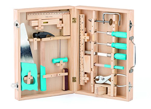 Woody 91800 Werkzeugschrank , Werkschrank ,16 teiliges Set. Werkzeugkoffer Holz Natur Woody 91800 Werkzeugschrank , Werkschrank ,16 teiliges Set. Werkzeugkoffer Holz Natur von Woody