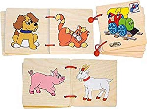 alles-meine.de GmbH Bilderbuch Buch Babybuch Baby Holz Holzbuch Kinderland von Woody