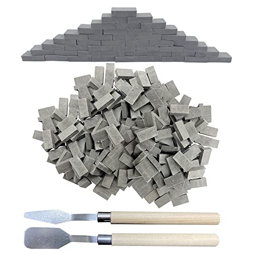 Woohome 350 Stück Mini Ziegel Mini Simulation Ziegel, Grau Mini Scale Ziegel mit Schaber für DIY Puppenhaus Ziegel Diorama Fairy Garten Dekoration, 1:16 Woohome 350 Stück Mini Ziegel Mini Simulation Ziegel, Grau Mini Scale Ziegel mit Schaber für DIY Puppenhaus Ziegel Diorama Fairy Garten Dekoration, 1:16 von Woohome