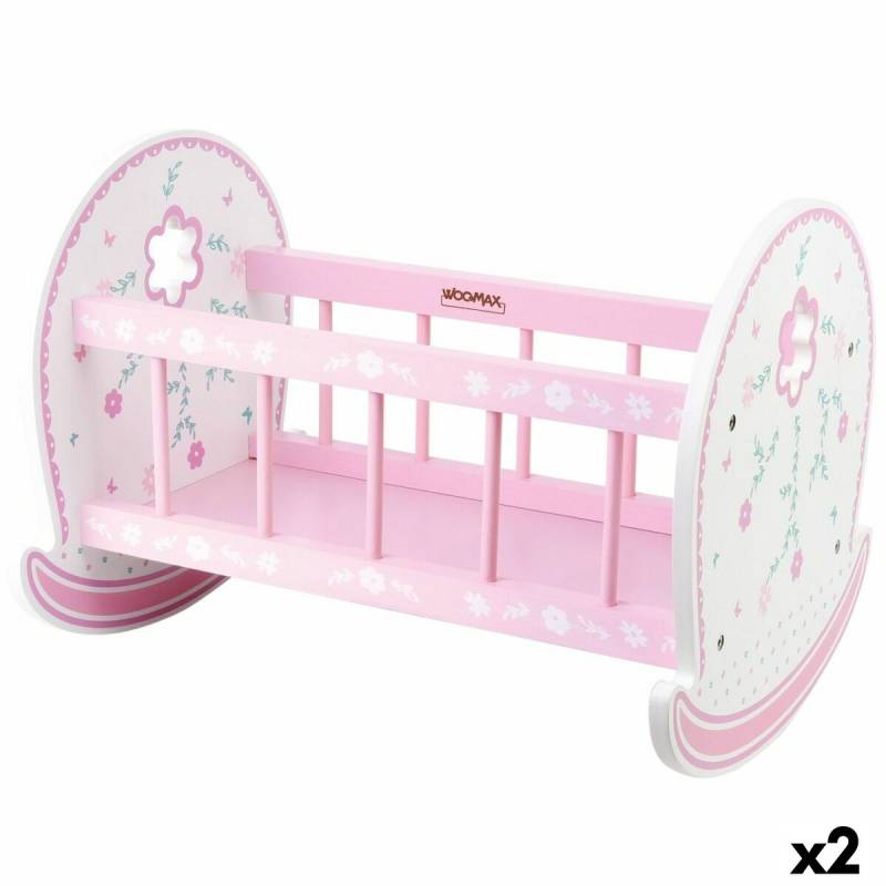 Cradle for dolls Woomax 2 Units 47 x 35 x 35 cm von Woomax