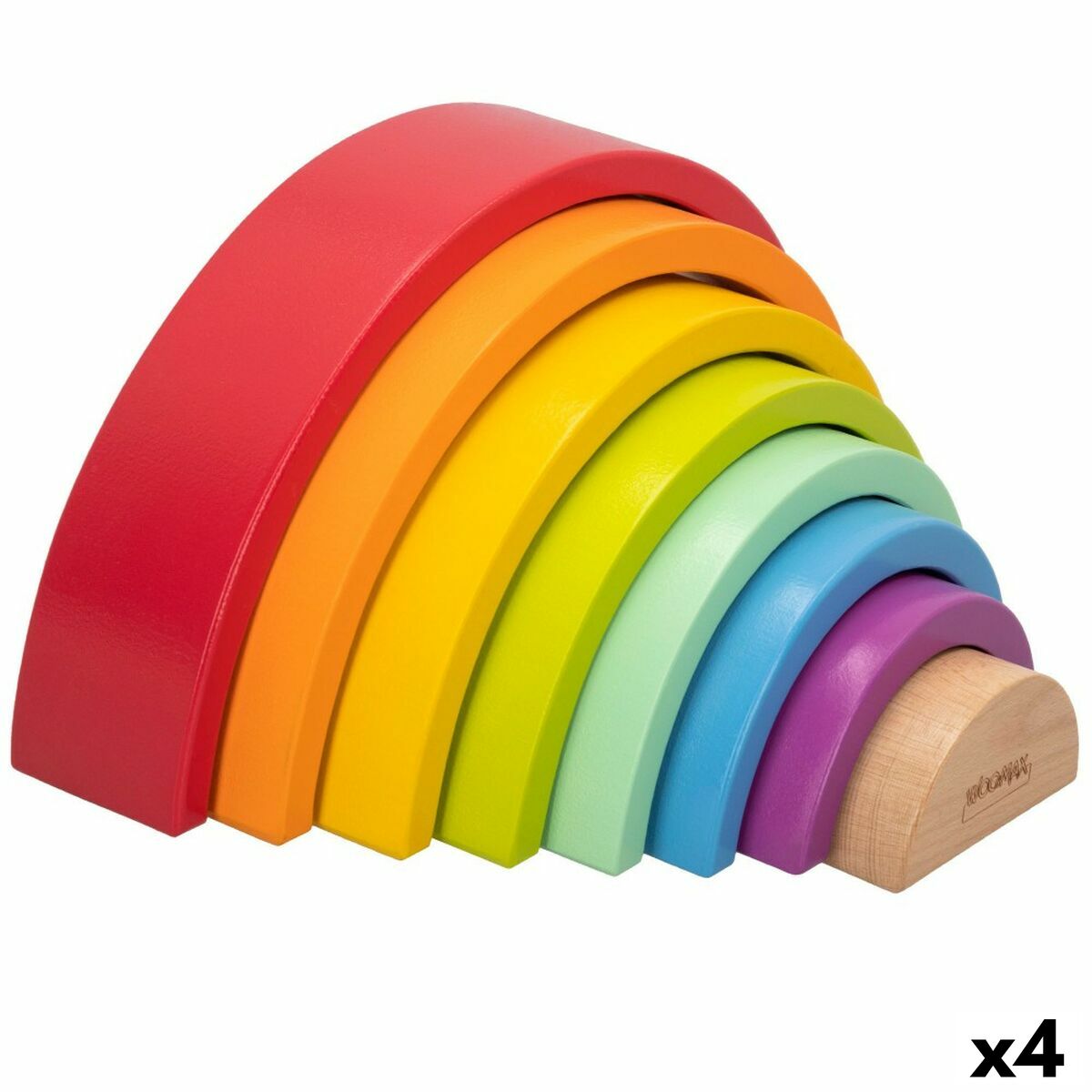 Kinder Puzzle aus Holz Woomax Regenbogen 8 Stücke 4 Stück Kinder Puzzle aus Holz Woomax Regenbogen 8 Stücke 4 Stück von Woomax