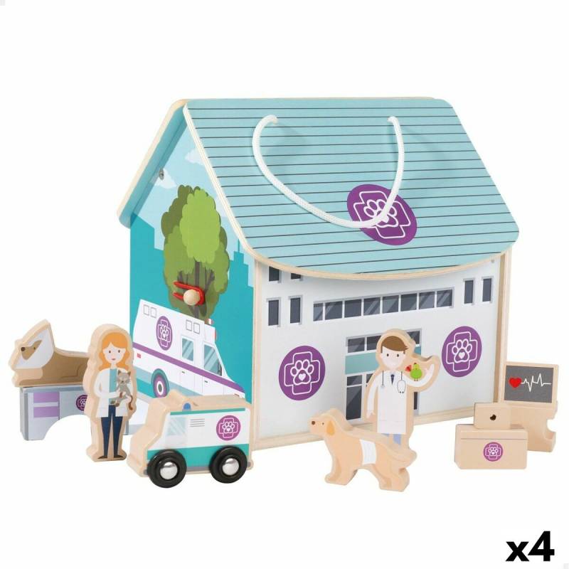 Playset Woomax Tierarzt 9 Stücke 4 Stück 19 x 18 x 19 cm von Woomax