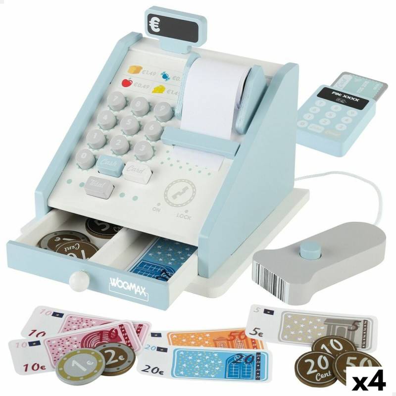 Spielzeug-Registrierkasse Woomax 18 Stücke 4 Stück 18 x 15 x 18 cm Spielzeug-Registrierkasse Woomax 18 Stücke 4 Stück 18 x 15 x 18 cm von Woomax
