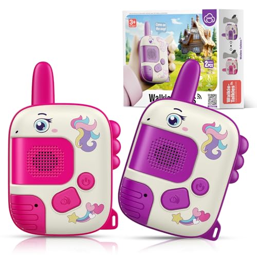 Wootoyz Einhorn Geschenk für Mädchen, Walkie Talkie Kinder Geschenke Mädchen 3 4 5 6 7 8 Jahre Spielzeug ab 3-8 Jahre Mädchen Einhorn Spiel Walki Talki Spiele 3-8 Jahre Mädchen Geschenkideen von Wootoyz