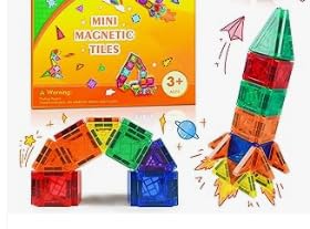 Wootoyz Mini Magnetbausteine Reiseset, Spielzeug ab 2 3 4 5 6 Jahre Junge Mädchen Flugzeug Beschäftigung Kinder Magnetische Bausteine Geschenk Jungen 2-6 Jahre STEM Magnetspiel Montessori Spielzeug Wootoyz Mini Magnetbausteine Reiseset, Spielzeug ab 2 3 4 5 6 Jahre Junge Mädchen Flugzeug Beschäftigung Kinder Magnetische Bausteine Geschenk Jungen 2-6 Jahre STEM Magnetspiel Montessori Spielzeug von Wootoyz