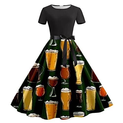 Bierkleid Festival, Oktoberfest-Outfit für Frauen, Lustiges bayerisches Biermädchen Kostüm, Oktoberfest-Kostüm Costume Plus Size, Bierkleid Festival, Frauen Oktoberfest Kostüm, Bierversetztes Kostüm von WopHSkf