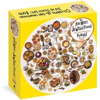 The 100 Most Jewish Foods: 500-Piece Circular Puzzle von Workman