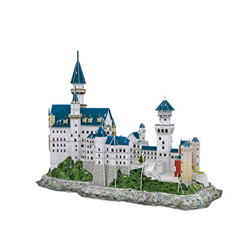 WORLD BRANDS DS0990H World Brands-3D-Puzzle, Schloss Neuschwanstein, Erwachsene, Modelle zum Reiten, 3D-Puzzle, lustige Geschenke, Kultur, Reisen von zu Hause aus, bunt von Party town