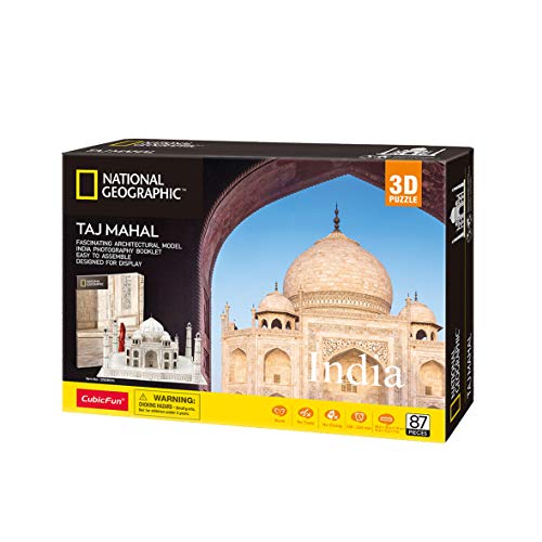 World Brands DS0981H National Geographic Taj Mahal 3D Puzzle, bunt von Party town