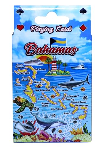 World By Shotglass Bahamas Map Collectible Souvenir Playing Cards with Header World By Shotglass Bahamas Map Collectible Souvenir Playing Cards with Header von World By Shotglass