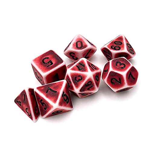 World of Dice - Antik-Serie - Würfelset für Pen and Paper, 7-teiliges Set, Würfel für D&D, DSA, Aborea, Cthulhu, Shadowrun und viele mehr World of Dice - Antik-Serie - Würfelset für Pen and Paper, 7-teiliges Set, Würfel für D&D, DSA, Aborea, Cthulhu, Shadowrun und viele mehr von World of Dice