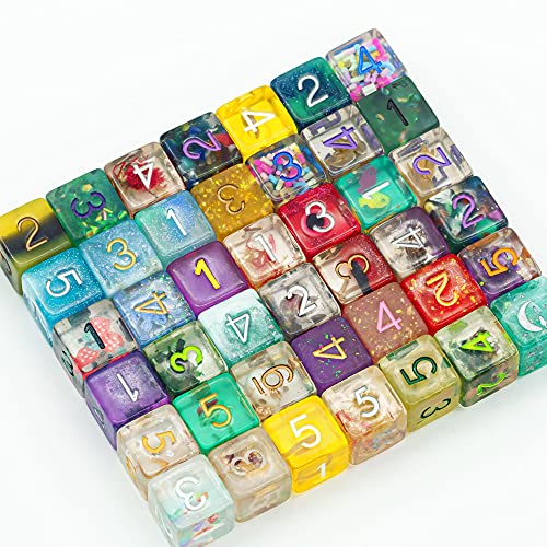 World of Dice D6/ W6 Würfel Set Mix - Bunt gemischt, perfekt für Kniffel, Dungeons and Dragons (DND) und alle Anderen Pen and Paper Systeme (25 Stück) von World of Dice