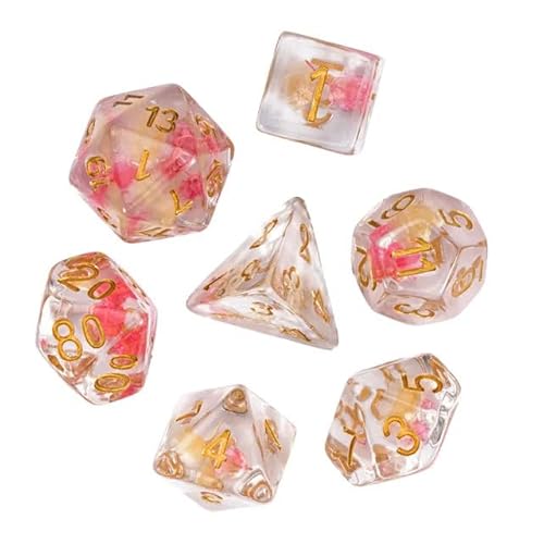 World of Dice Flower Würfelset - polyedrische Pen and Paper Würfel im Set, mit Blumen und Blüten, pink World of Dice Flower Würfelset - polyedrische Pen and Paper Würfel im Set, mit Blumen und Blüten, pink von World of Dice