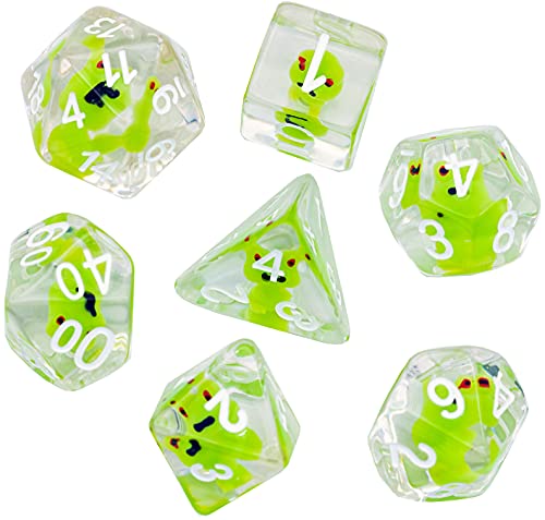 World of Dice - Frog Edition - 7tlg. polyedrisches Würfelset für Pen & Paper, Rollenspiel-Würfel, D20 bis D4, Würfel Set für DND, DSA, UVM.… World of Dice - Frog Edition - 7tlg. polyedrisches Würfelset für Pen & Paper, Rollenspiel-Würfel, D20 bis D4, Würfel Set für DND, DSA, UVM.… von World of Dice