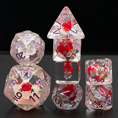 World of Dice - Geburtstags-Torten Edition - 8-teiliges Pen & Paper Würfelset, Rollenspiel-Würfel mit Kuchen und Torten World of Dice - Geburtstags-Torten Edition - 8-teiliges Pen & Paper Würfelset, Rollenspiel-Würfel mit Kuchen und Torten von World of Dice