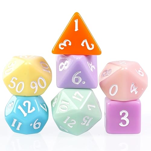 World of Dice - Gummies Würfelset - Pastell farbenes 7-TLG. Pen and Paper Rollenspielwürfel perfekt für DND, DSA, Cthulhu, Shadowrun und viele weitere World of Dice - Gummies Würfelset - Pastell farbenes 7-TLG. Pen and Paper Rollenspielwürfel perfekt für DND, DSA, Cthulhu, Shadowrun und viele weitere von World of Dice