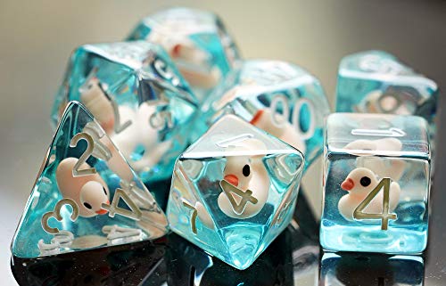 Pen and Paper Würfelset, Duck Edition, 7-teilig, ideal für Dungeons and Dragons (D&D) und viele weiteren Pen & Paper Rollenspiele Pen and Paper Würfelset, Duck Edition, 7-teilig, ideal für Dungeons and Dragons (D&D) und viele weiteren Pen & Paper Rollenspiele von World of Dice