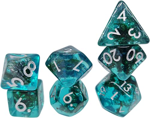 World of Dice - Seashore Edition - Pen and Paper Würfel Set, 7-teilig, Rollenspiel-Würfel aus Kunststoff, blau World of Dice - Seashore Edition - Pen and Paper Würfel Set, 7-teilig, Rollenspiel-Würfel aus Kunststoff, blau von World of Dice