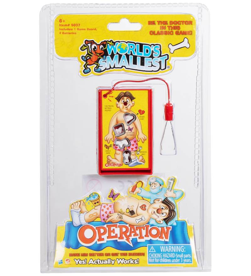Kleinstes Spielzeug der Welt – Operation - World's Smallest - One Size - Brettspiele Kleinstes Spielzeug der Welt – Operation - World's Smallest - One Size - Brettspiele von World's Smallest