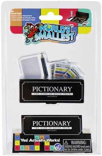 Super Impulse 5021 Das Kleinste der Welt-Pictionary-Spiel, Bunt, Talla única von World's Smallest