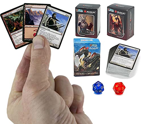 Worlds Smallest Magic: The Gathering Exklusives Sammlerset mit Ajani VS Nicol Bolas und Heroes VS. Monsters Duel Decks (MTGCollector) von World's Smallest