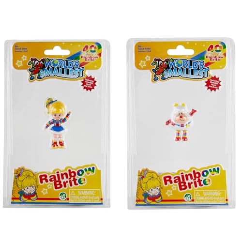 Worlds Smallest Rainbow Brite und Twink Bundle Set mit 2 Mikrofiguren von World's Smallest