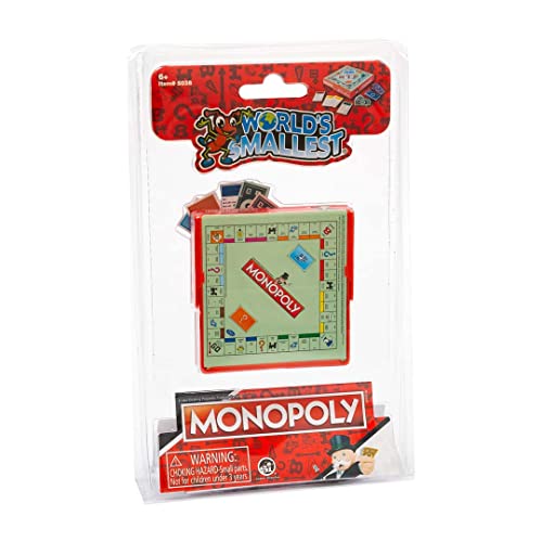 Super Impulse - 361224 Worlds Smallest Monopoly Brettspiel der Welt als Mini-Version, ab 8 Jahre von Worlds Smallest