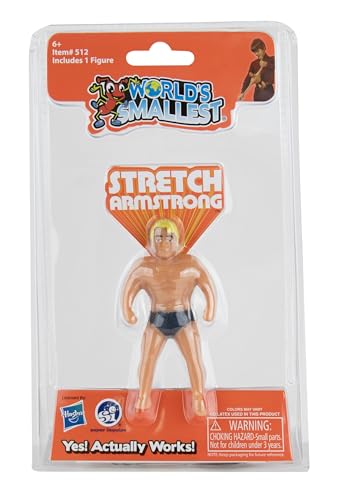 Worlds Smallest Super Impulse - 361218 Stretch Armstrong - die weltweit kleinste Version des Stretch-Muskelmanns von 1976, ab 6 Jahre, 4.45 x 2.54 x 9.53 cm von World's Smallest