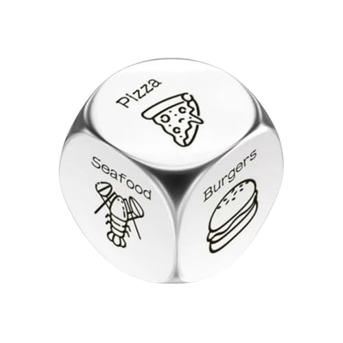 Date Idea Decider Würfel, tragbar, Edelstahl, für Erwachsene, Paare, 6 Seiten, Geschenk zum Mitnehmen, für Freundin, Freund, Geschenk (B) von Worparsen