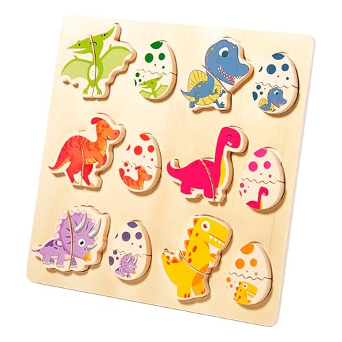 Worparsen Dinosaurier -peg -Rätsel Holzspielzug: Montessori Spielzug für Jungen Mädchen Ostern Geburtstag Gegenke - FarbortierspielseGeg A Worparsen Dinosaurier -peg -Rätsel Holzspielzug: Montessori Spielzug für Jungen Mädchen Ostern Geburtstag Gegenke - FarbortierspielseGeg A von Worparsen