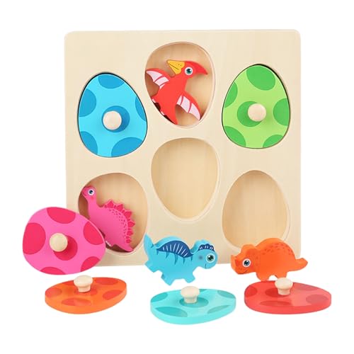 Worparsen Dinosaurier -peg -Rätsel Holzspielzug: Montessori Spielzug für Jungen Mädchen Ostern Geburtstag Gegenke - FarbortierspielseGeg B Worparsen Dinosaurier -peg -Rätsel Holzspielzug: Montessori Spielzug für Jungen Mädchen Ostern Geburtstag Gegenke - FarbortierspielseGeg B von Worparsen