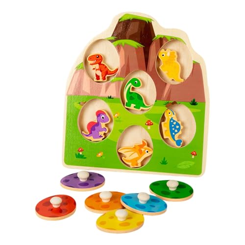 Worparsen Dinosaurier -peg -Rätsel Holzspielzug: Montessori Spielzug für Jungen Mädchen Ostern Geburtstag Gegenke - FarbortierspielseGeg C Worparsen Dinosaurier -peg -Rätsel Holzspielzug: Montessori Spielzug für Jungen Mädchen Ostern Geburtstag Gegenke - FarbortierspielseGeg C von Worparsen