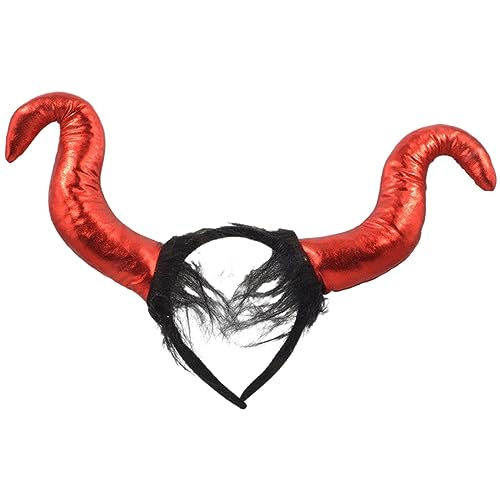 Worparsen Halloween-Haarreif Cosplay mit rot/schwarzen Dämonenhörnern, lustiger, gruseliger Haarreif für Maskerade, Kostüm, Partys, Partyzubehör, Schwarz / Rot Worparsen Halloween-Haarreif Cosplay mit rot/schwarzen Dämonenhörnern, lustiger, gruseliger Haarreif für Maskerade, Kostüm, Partys, Partyzubehör, Schwarz / Rot von Worparsen