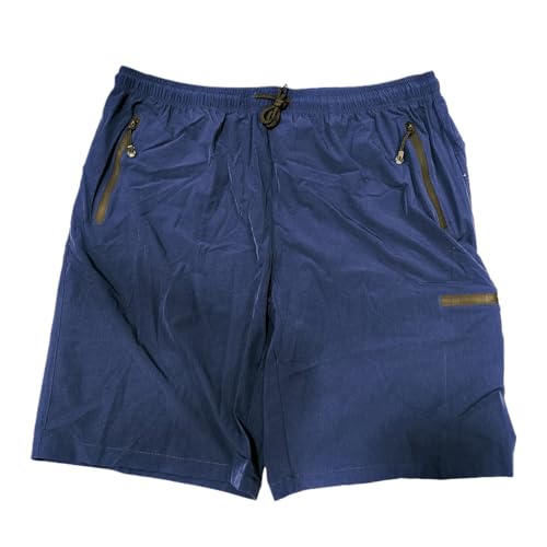 Worparsen Shorts für Frauen mit Reißverschluss in Taschen, Elastische Taille Kurze Hosen, Schelle Trockene, Locke Leichteaufende Fitnessstudio-Aktivkleidung Dunkelblau XL Worparsen Shorts für Frauen mit Reißverschluss in Taschen, Elastische Taille Kurze Hosen, Schelle Trockene, Locke Leichteaufende Fitnessstudio-Aktivkleidung Dunkelblau XL von Worparsen