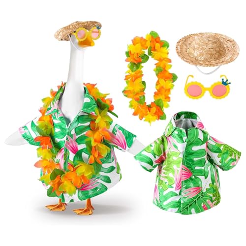 Worparsen Veranda-Gans-Outfit, Gans-Kostüm, Hof, Gans-Statue, Kleidung für 38,1 cm oder 58,4 cm Gänsestatue, Rasen, Gartendekoration (C) von Worparsen