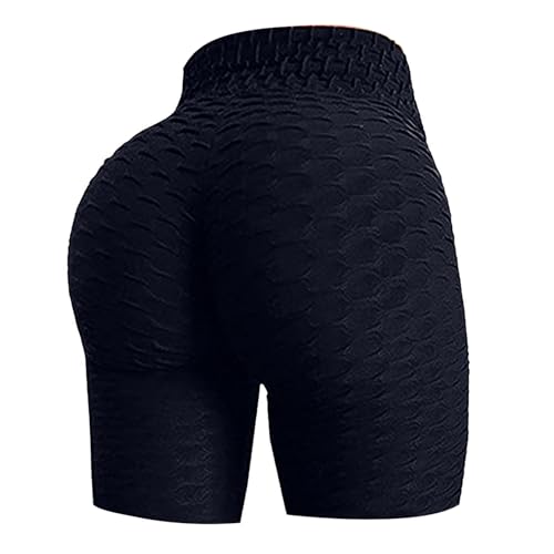 Worparsen Yoga -Shorts, Frauen Nahtloser Lift -Hüft -Fitness hoher Taillenkörper mit hoher elastischer Sport -Yoga -Hosen Sommer Kurzschluss Schwarz M Worparsen Yoga -Shorts, Frauen Nahtloser Lift -Hüft -Fitness hoher Taillenkörper mit hoher elastischer Sport -Yoga -Hosen Sommer Kurzschluss Schwarz M von Worparsen