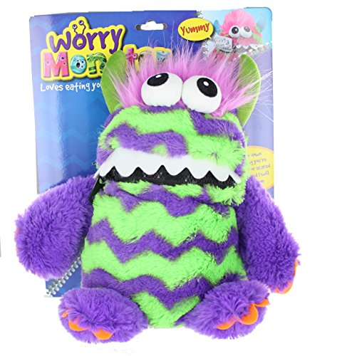 Worry Monster Plüschtier lila und grün von Toyland