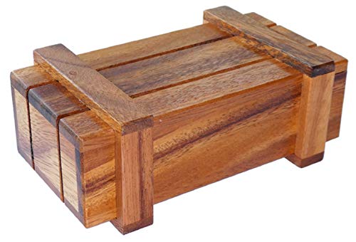 Woru Trickbox, Knobelspiel, Geldgeschenk, Denkspiel, Schatztruhe ca. 14,8 x 8,5 x 5,5 cm, Geduldsspiel, Trickkiste Woru Trickbox, Knobelspiel, Geldgeschenk, Denkspiel, Schatztruhe ca. 14,8 x 8,5 x 5,5 cm, Geduldsspiel, Trickkiste von Woru