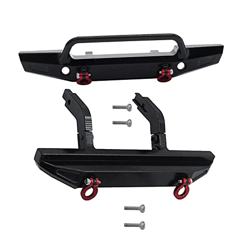 Wosieue Front-Heck-StoßStange Metall für 1/18 RC-Raupenauto TRX4-M TRX4M-Upgrade-Teile, Schwarz Wosieue Front-Heck-StoßStange Metall für 1/18 RC-Raupenauto TRX4-M TRX4M-Upgrade-Teile, Schwarz von Wosieue