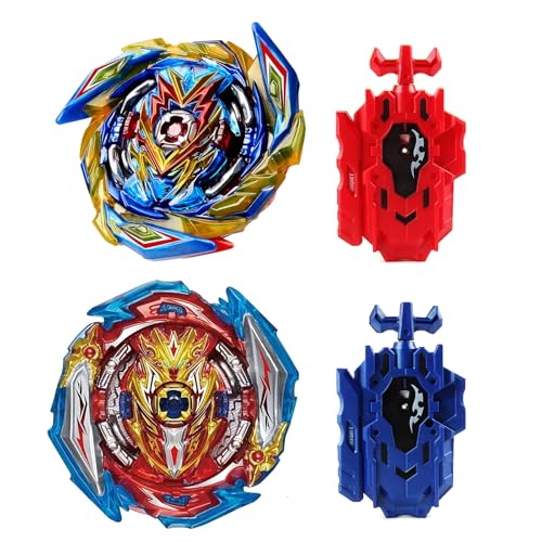 Wotean Gyroscope Turbo Set, 3D Arena Metall Fusion KampfKreisel, Mit Battling Top Launcher, Geschenk-Sets für Kinder(163+173-1) von Wotean