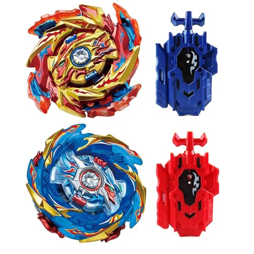 Wotean Gyroscope Turbo Set, 3D Arena Metall Fusion KampfKreisel, Mit Battling Top Launcher, Geschenk-Sets für Kinder(174-1+174-2) von Wotean