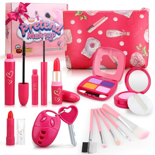Spielzeug für kleine Mädchen, Make-up-Set für Mädchen von 1-3-3-5 Jahren, Make-up-Set für Kinder von 3-5-4-6-1-3 Jahren, Schminkset für Kleinkinder mit Set Spielzeug für kleine Mädchen, Make-up-Set für Mädchen von 1-3-3-5 Jahren, Make-up-Set für Kinder von 3-5-4-6-1-3 Jahren, Schminkset für Kleinkinder mit Set von Woumserta